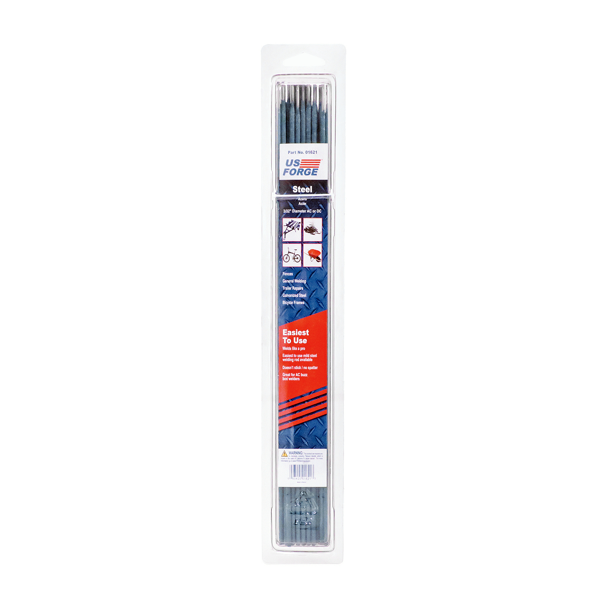 US Forge® 3/32" Mild Steel All Purpose Electrode - 0.8 lbs, Model# 1621